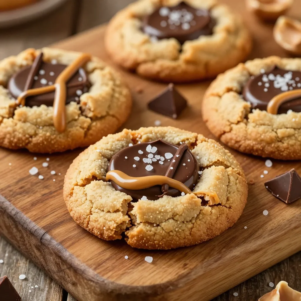 Warm Chocolate and Peanut Butter Cookies