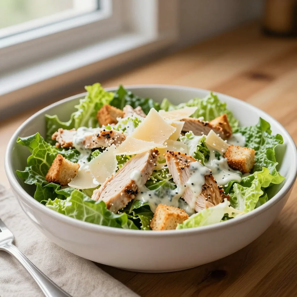 Chicken Caesar Salad Homemade Dressing