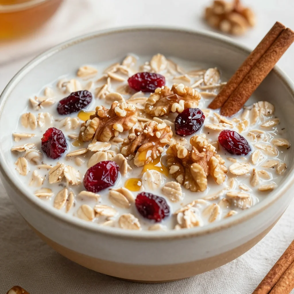 Creamy Steel Cut Oats with Cranberries for Winter