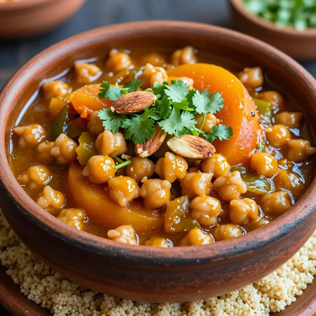 Moroccan Chickpea Stew with Apricots and Quinoa