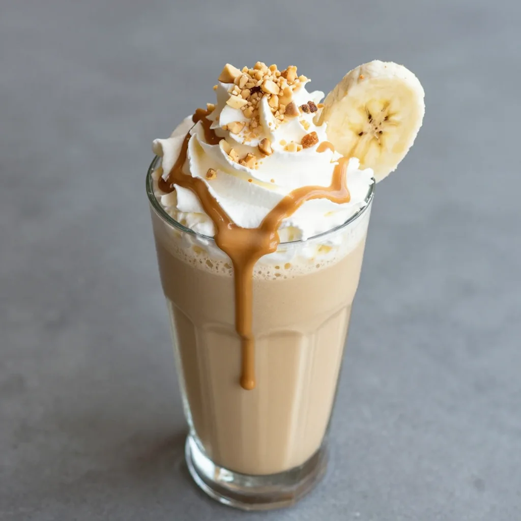 Creamy Banana Peanut Butter Smoothie For Energy