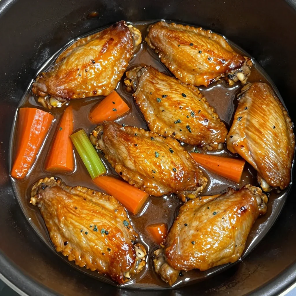 MLK Day Slow Cooker Fried Turkey Wings with Gravy