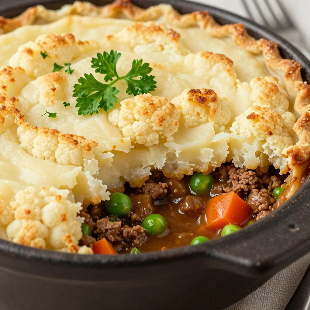 Freezer-Prep Keto Shepherd's Pie with Cauliflower Mash