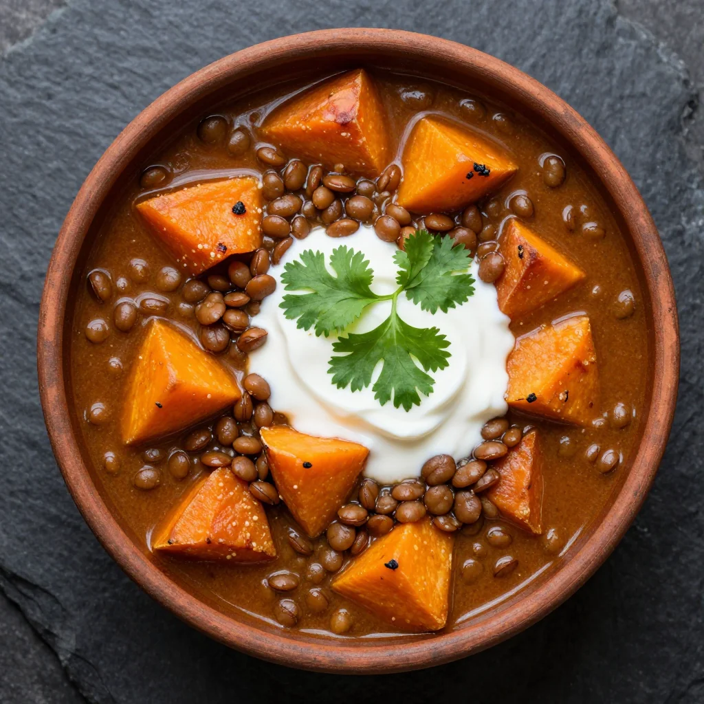 Hearty Lentil and Sweet Potato Stew for Reset