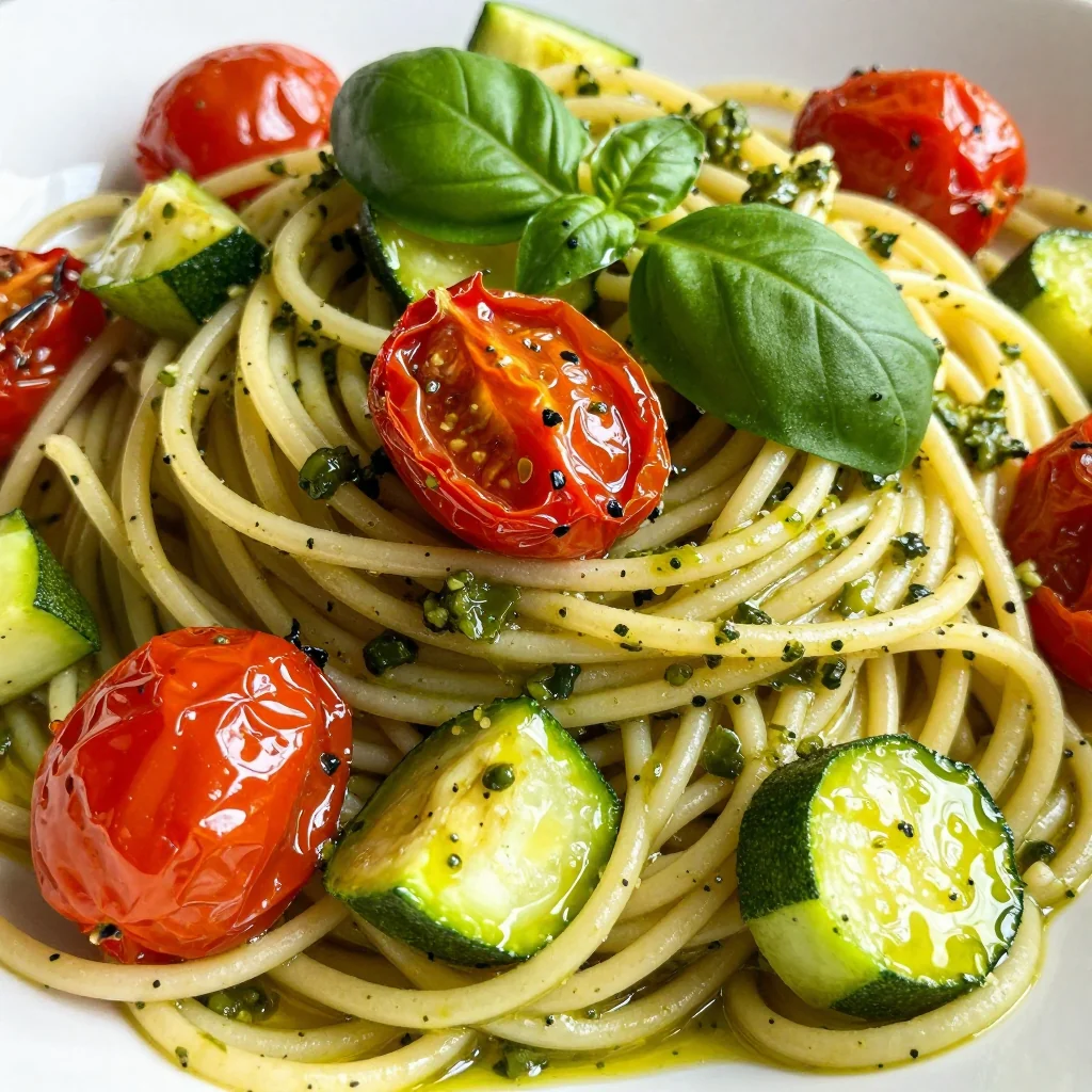 Pantry Clean-Out Pasta with Canned Pesto and Veggies