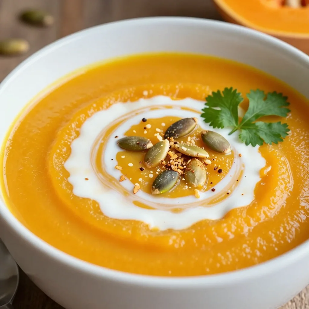Butternut Squash Soup with Coconut Milk Creaminess