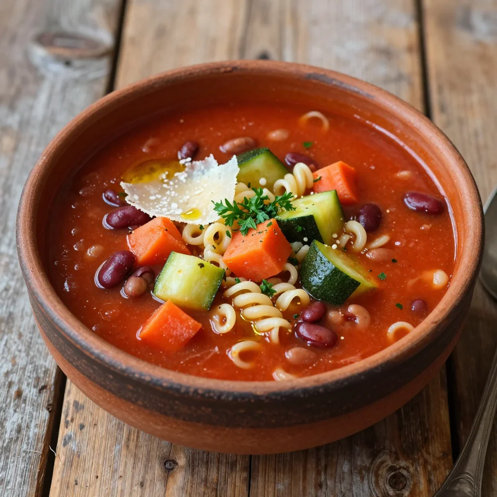 Hearty Minestrone Soup With Pantry Staples