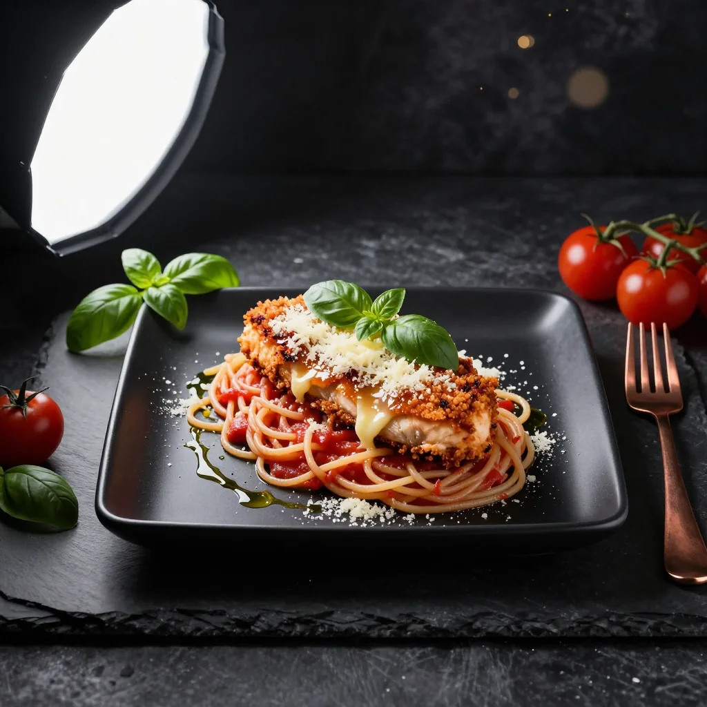Chicken Parmesan with Spaghetti Marinara