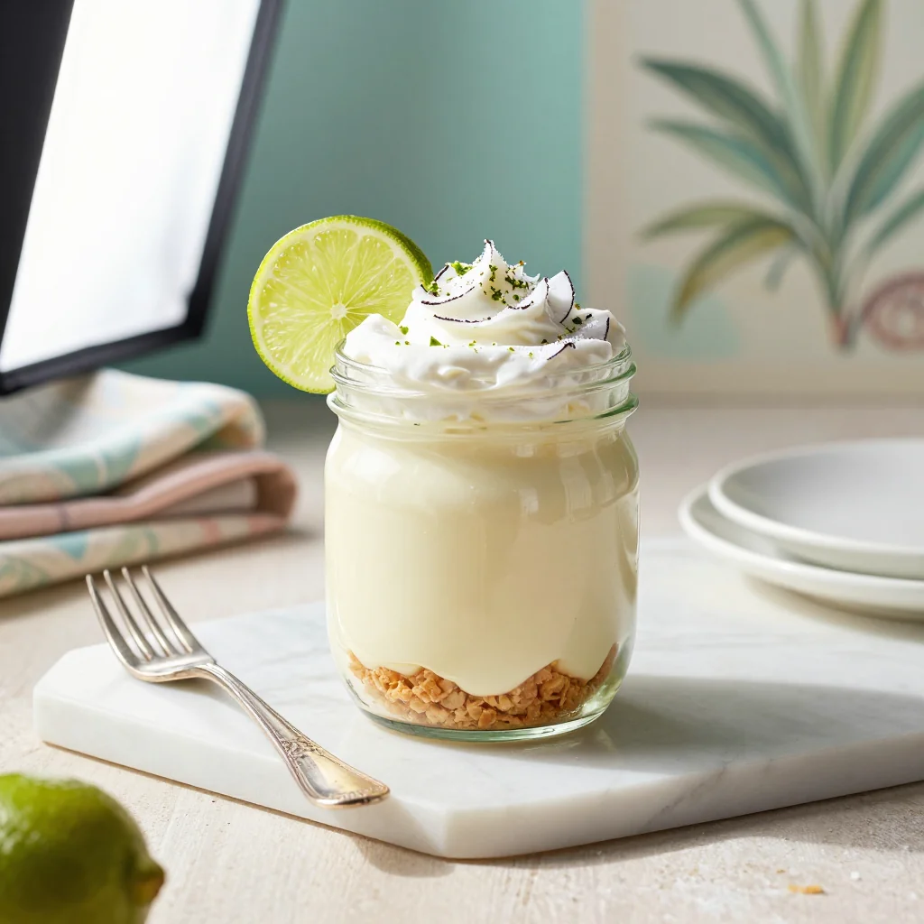 No Bake Key Lime Pie in a Jar Recipe