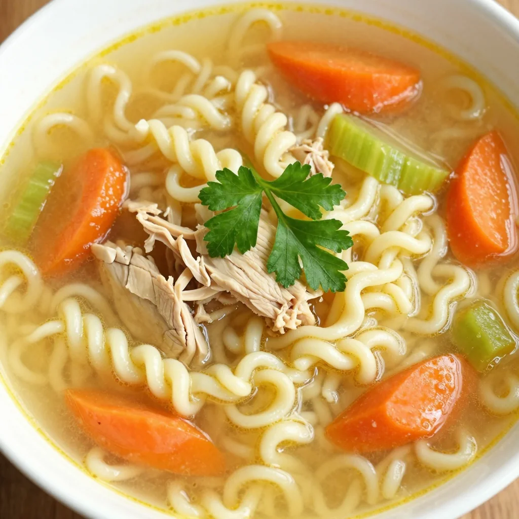 Easy Chicken Noodle Soup for Sick Day Comfort