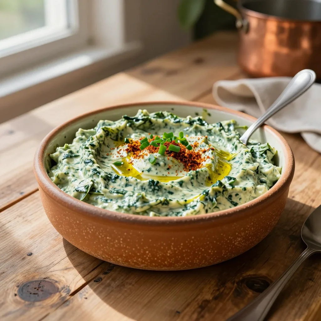 Spinach Dip with Sourdough Bread Bowl