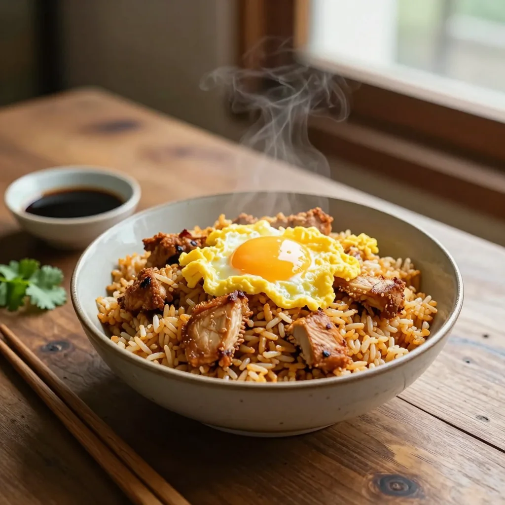Chicken Fried Rice with Egg