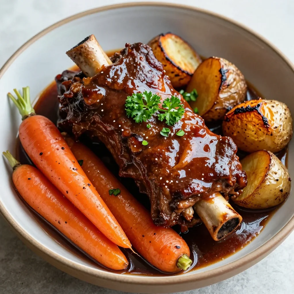 braised short ribs with root vegetables for winter comfort dinners