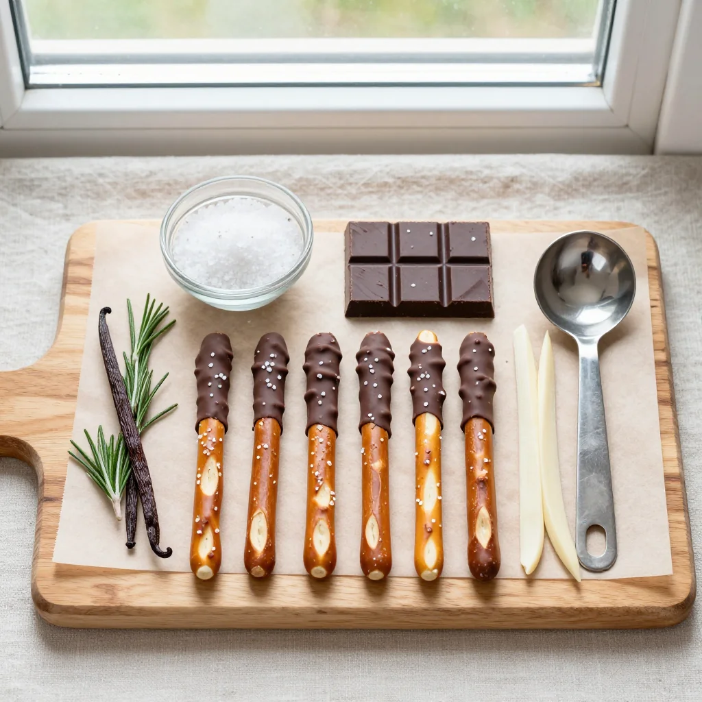 All ingredients laid out on a wooden board