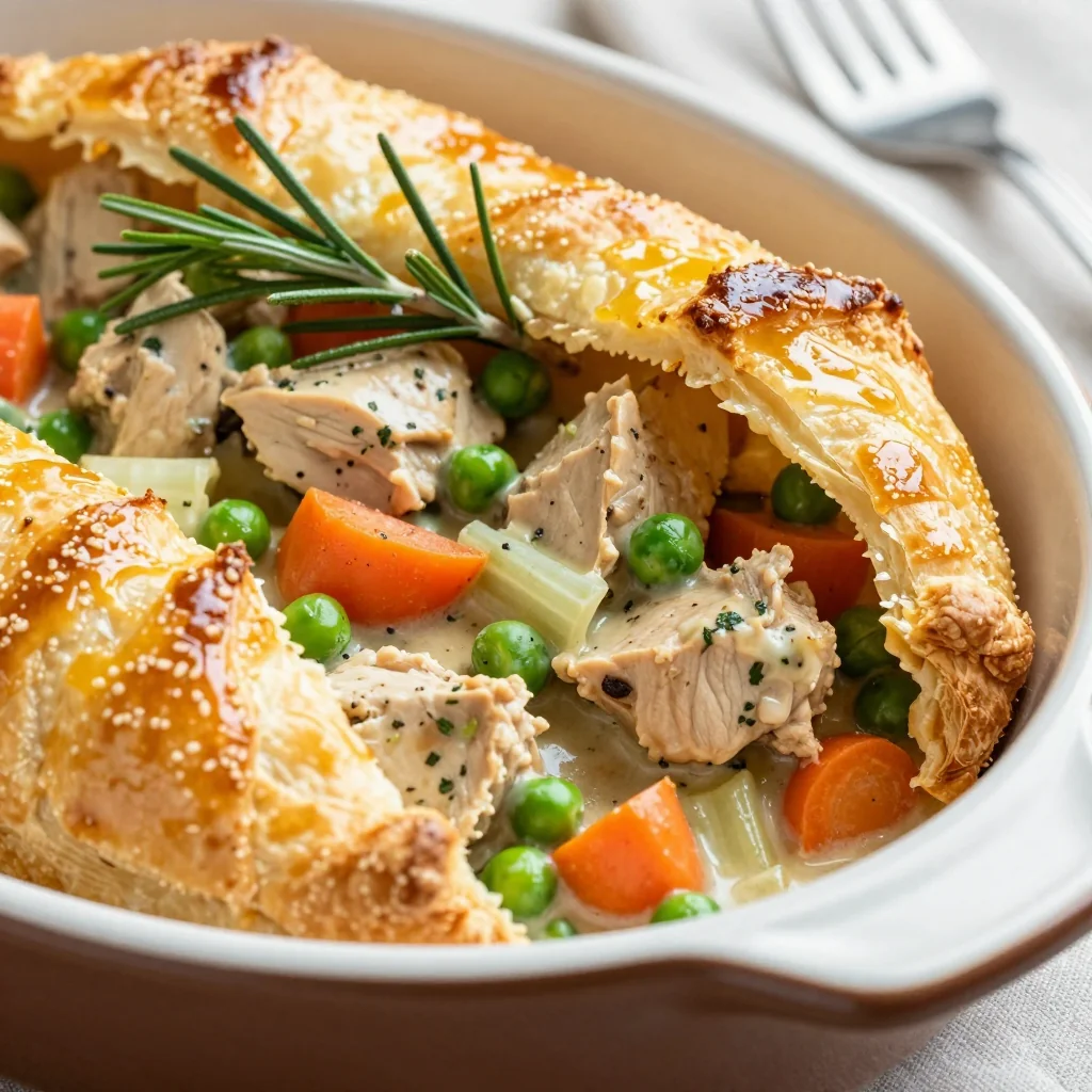 Winter Comfort Chicken Pot Pie with Flaky Crust