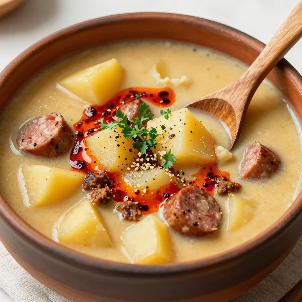 Spicy Sausage and Potato Soup for Cozy Nights In