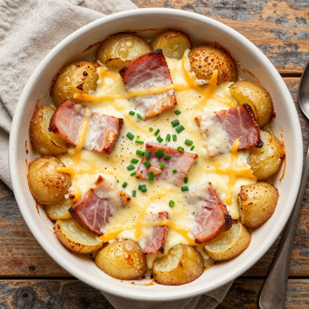 New Year's Day Ham & Scalloped Potatoes Casserole