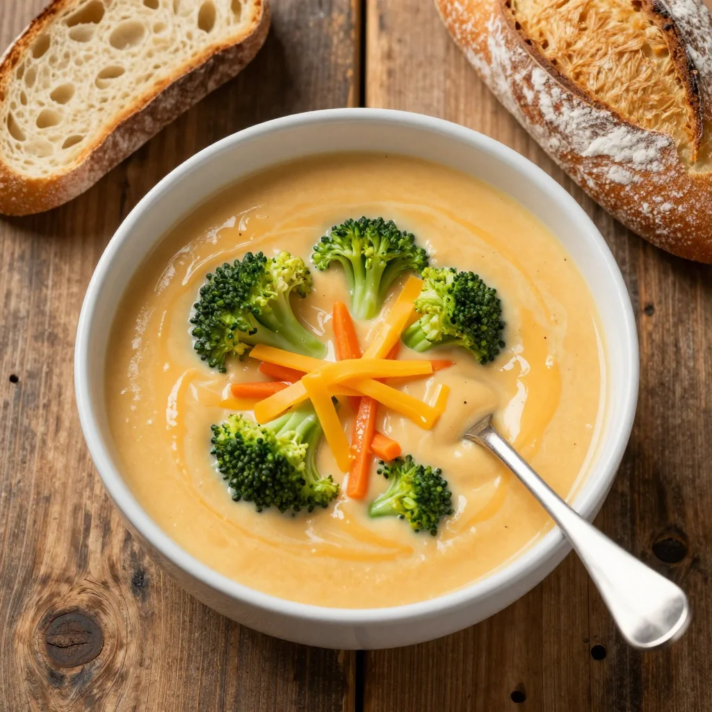 Creamy Broccoli Cheddar Soup to Cozy Up With Tonight