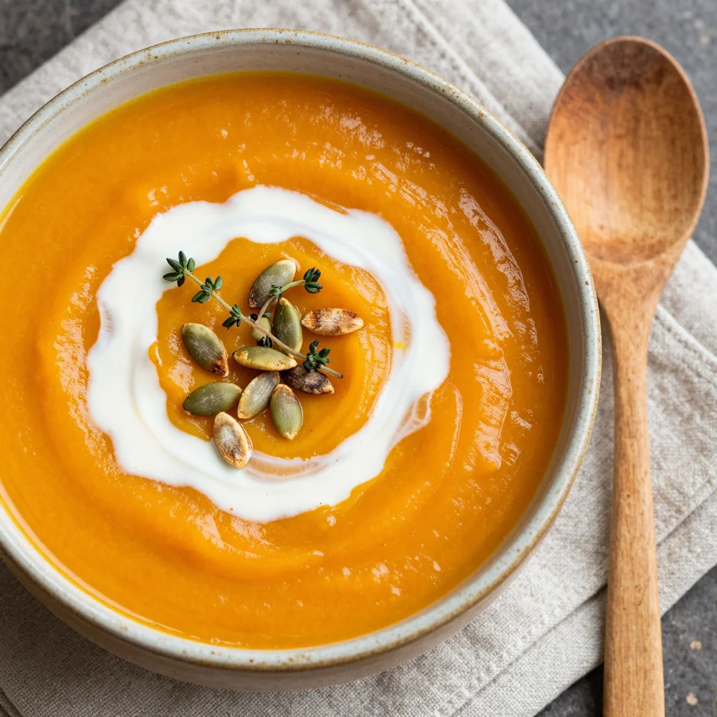 one pot sweet potato and carrot soup for healthy family meal prep