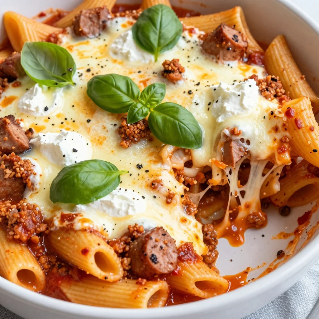 Baked Ziti with Sausage for Family Favorites