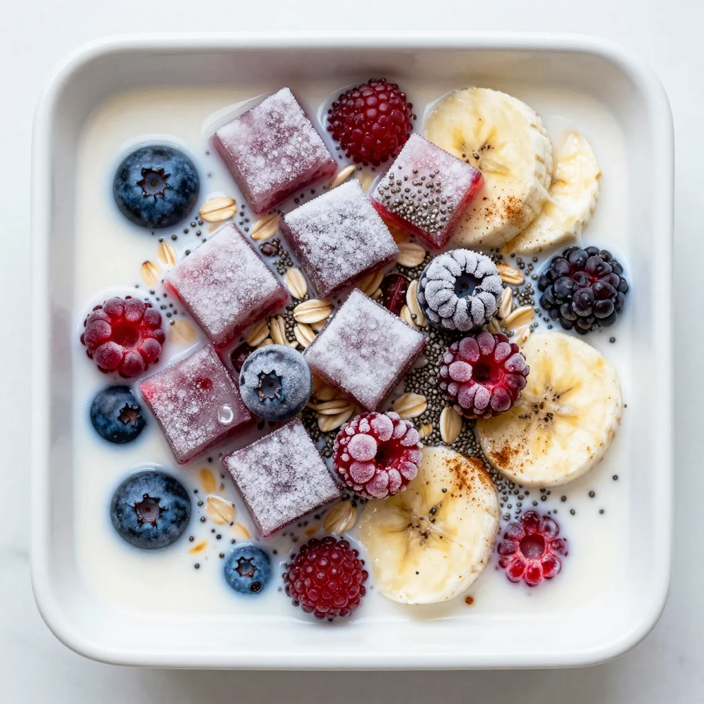 Freezer Breakfast Smoothie Cubes with Berry Blast