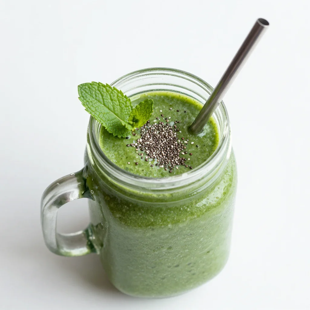 Healthy Detox Green Smoothie for New Year Reset