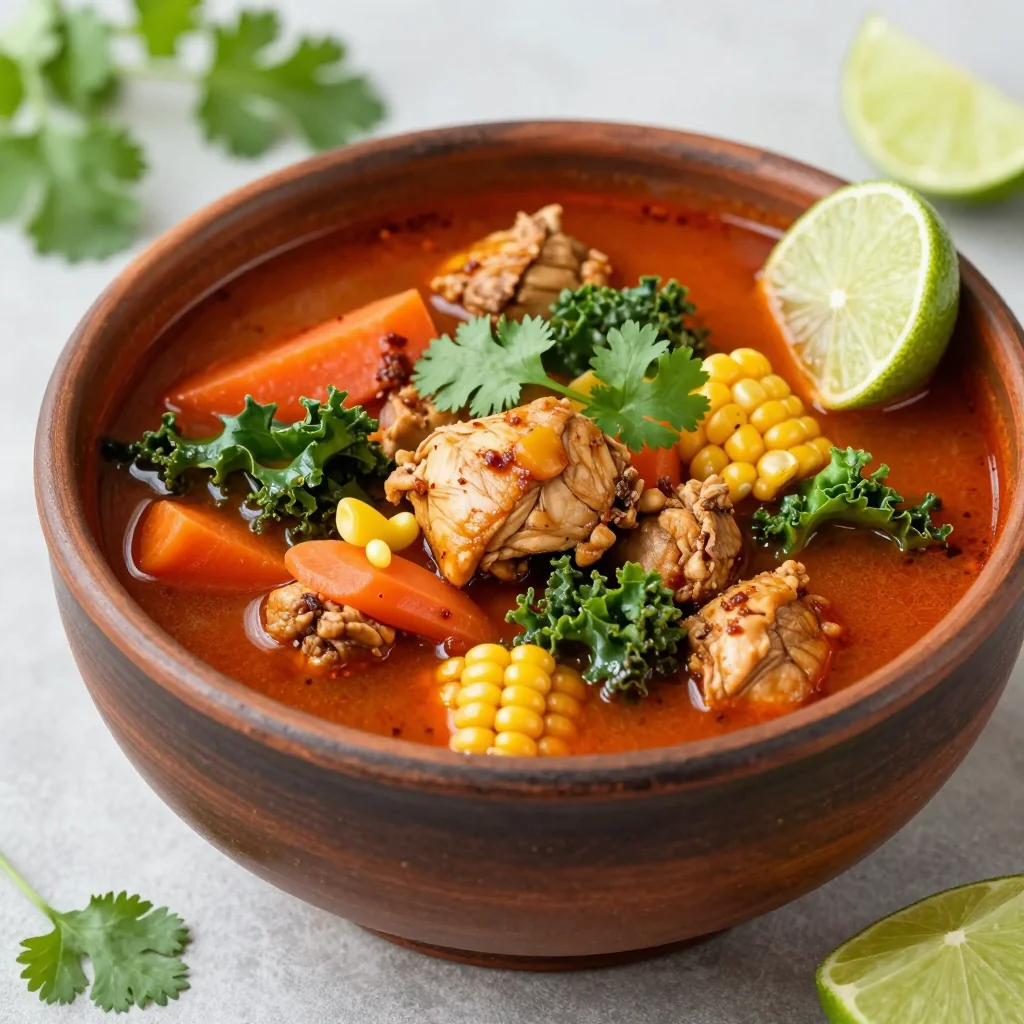 Spicy Chicken and Veggie Soup for Cozy Nights In