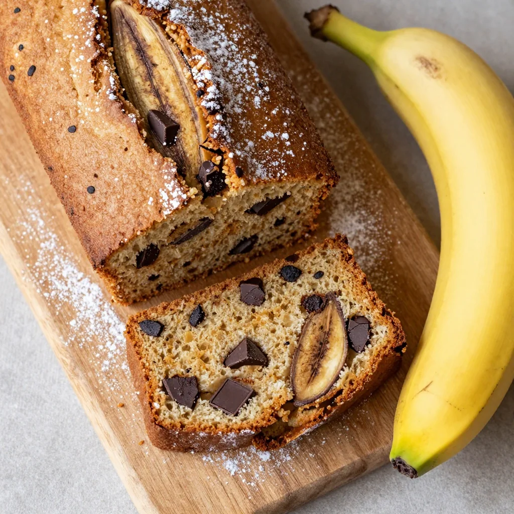 Golden Brown Banana Bread for Winter Mornings