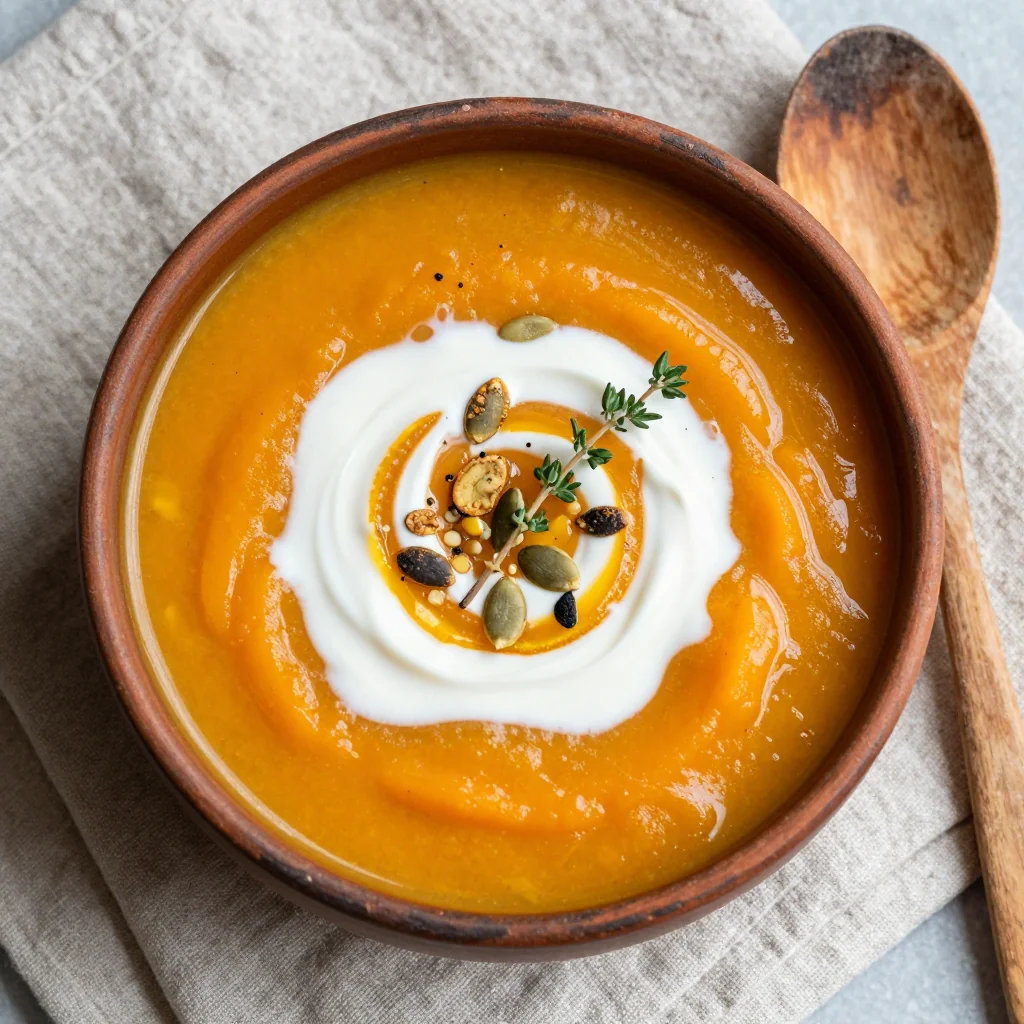 healthy lowcalorie sweet potato and spinach soup for cold evenings