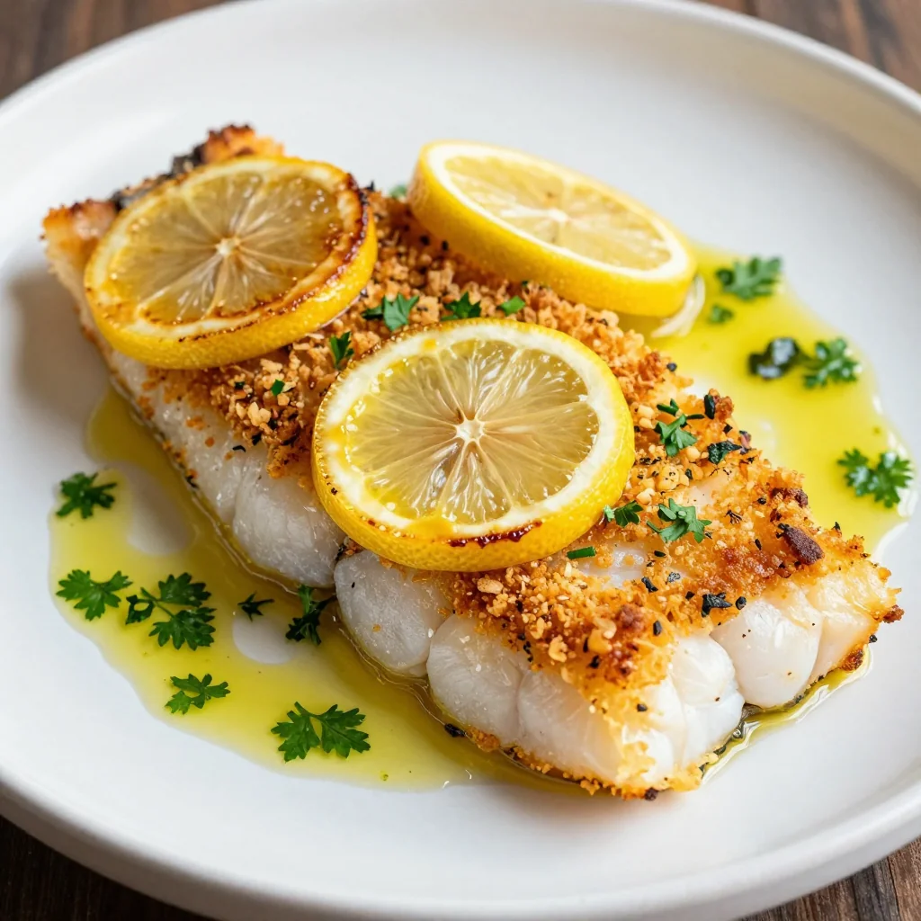 Crispy Baked Cod with Lemon for Healthy Dinner Ideas