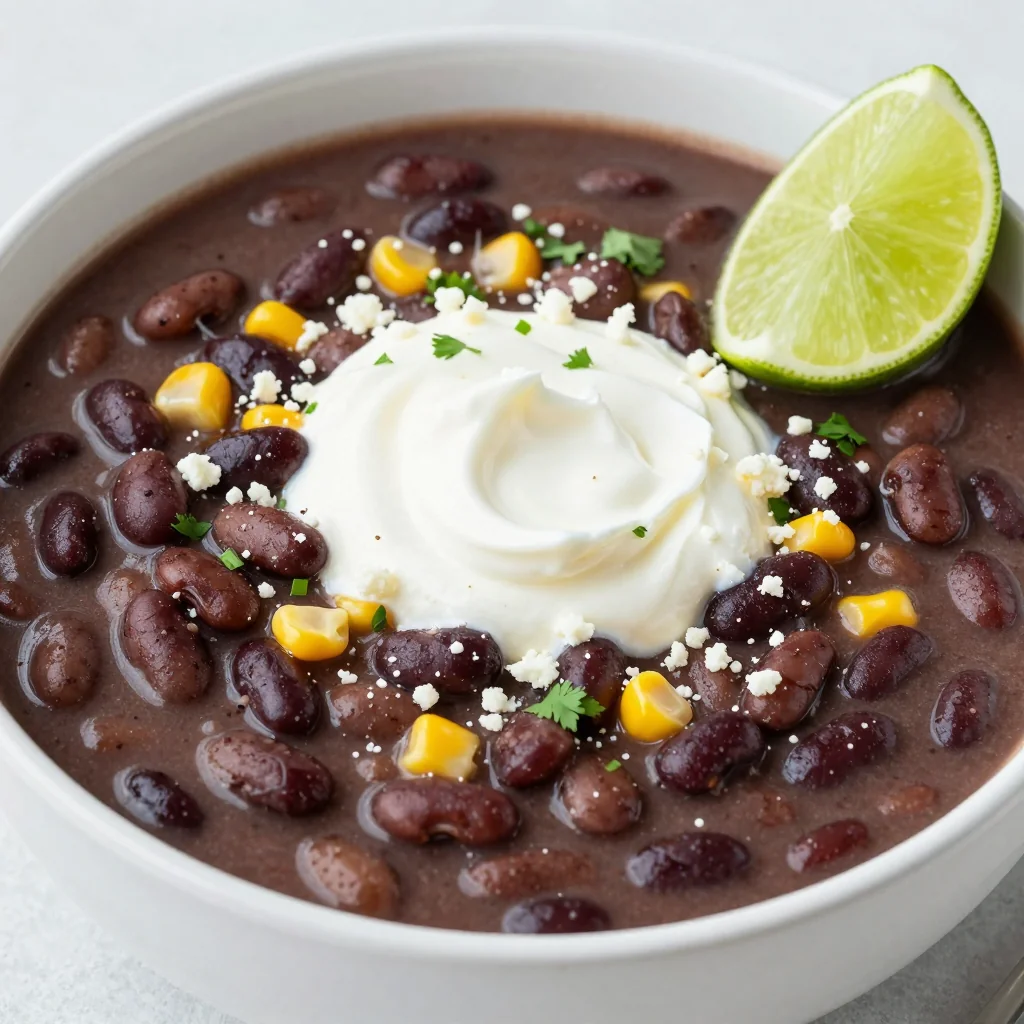 Slow Cooker Black Bean Soup for Freezer Meals