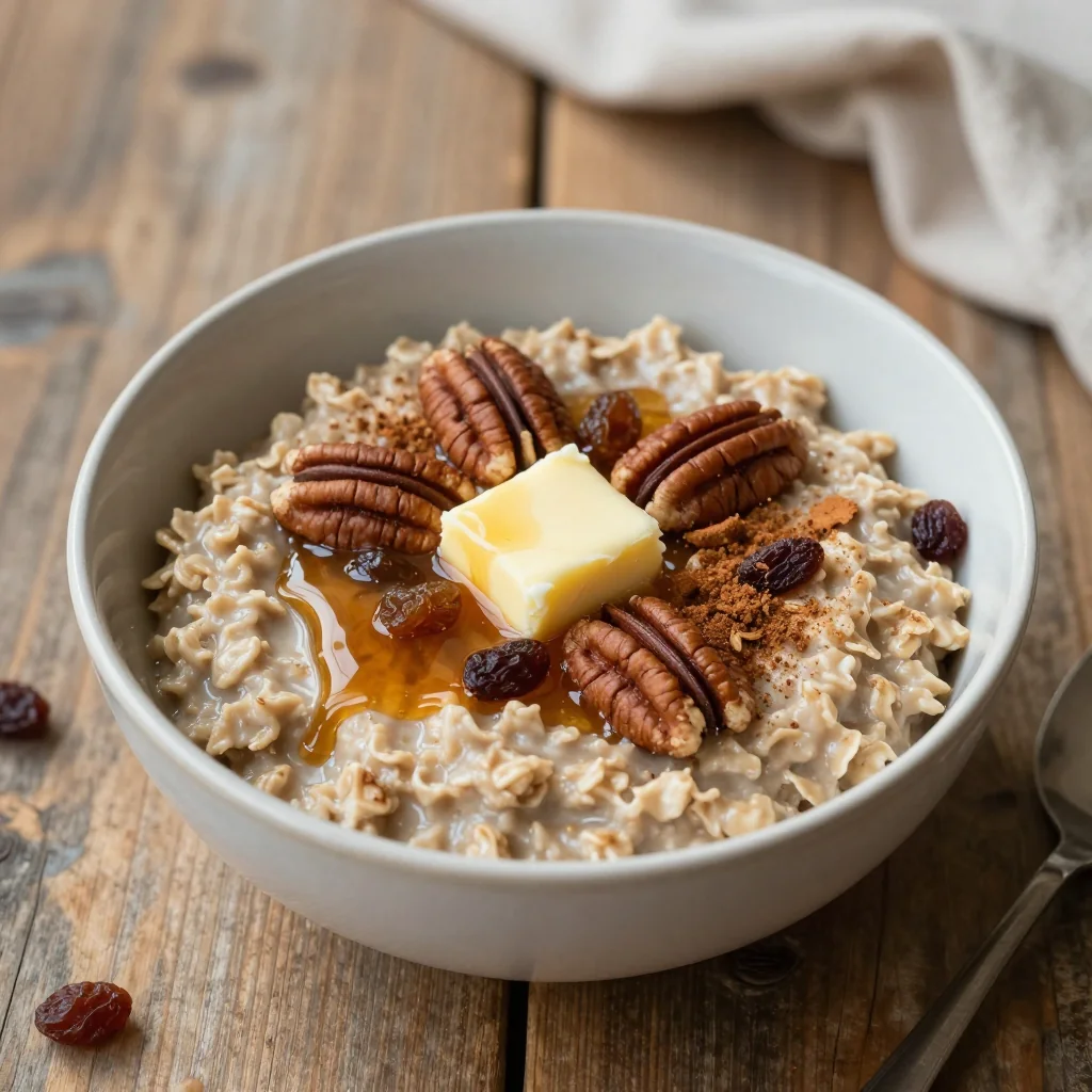 Warm Maple Pecan Oatmeal for Winter Warm-Ups