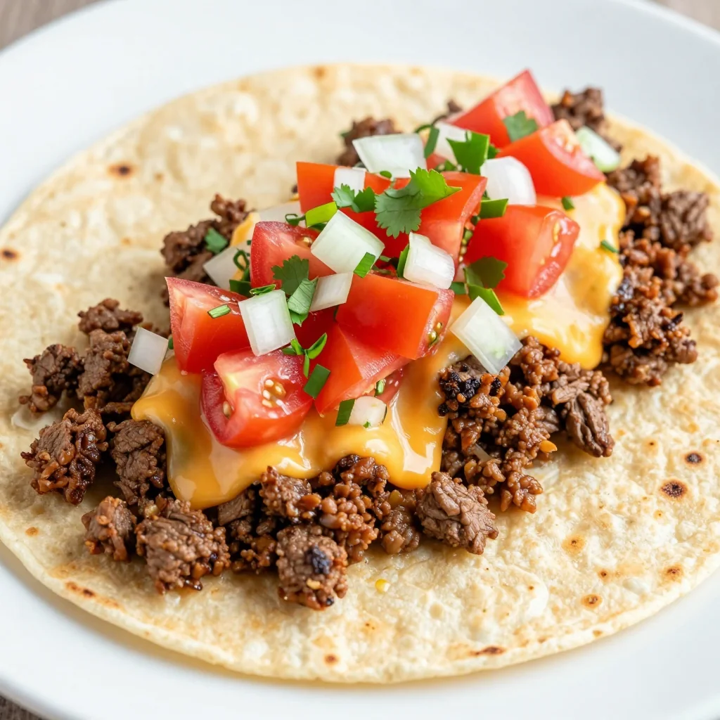 Easy Beef Tacos With A Fresh Pico De Gallo