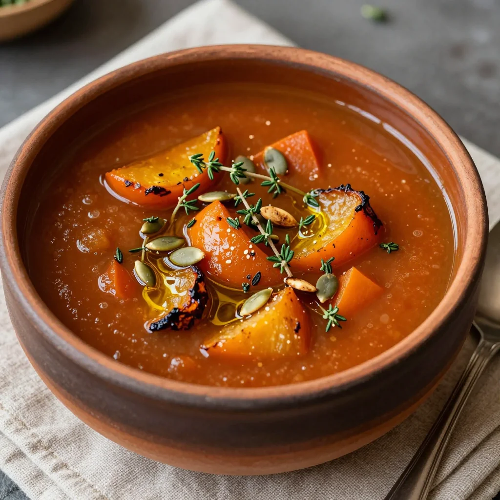 Healthy Roasted Vegetable Soup for January Cleanse