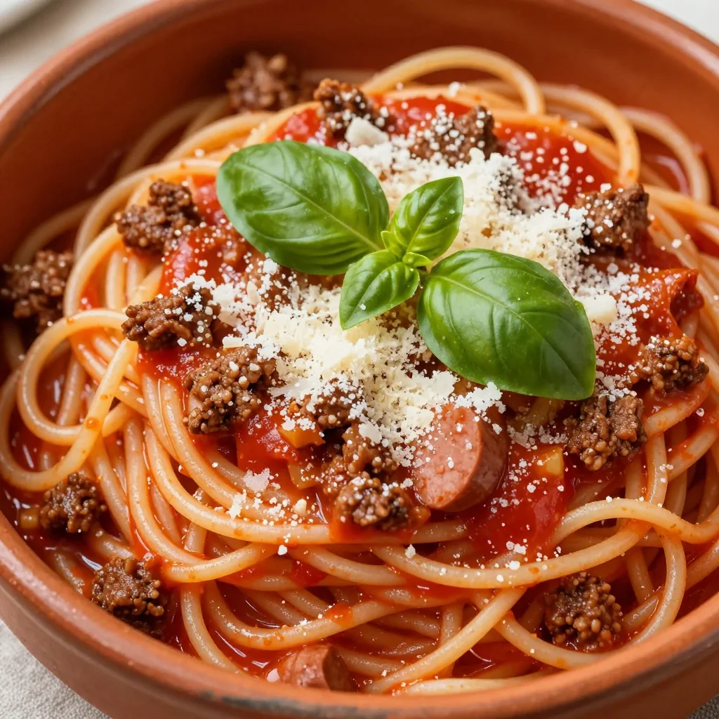 Easy Weeknight Bolognese Using Pantry Red Sauce