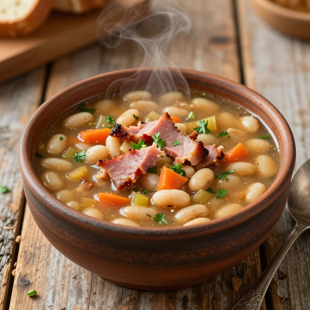 Cozy New Year's Day Ham and Bean Soup Recipe