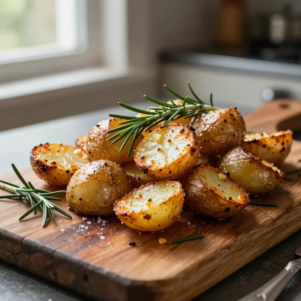 Garlic Roasted Potatoes with Rosemary