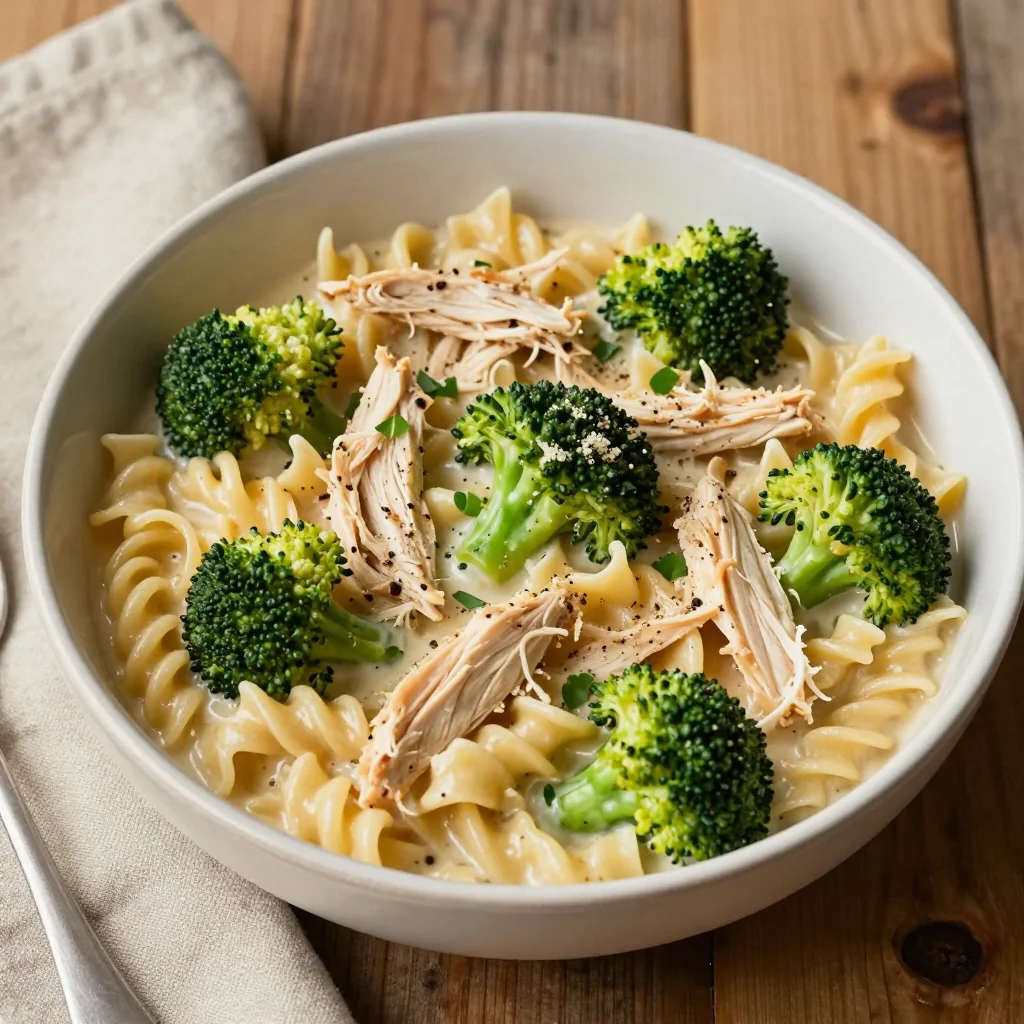 Freezer-Friendly Chicken and Broccoli Alfredo