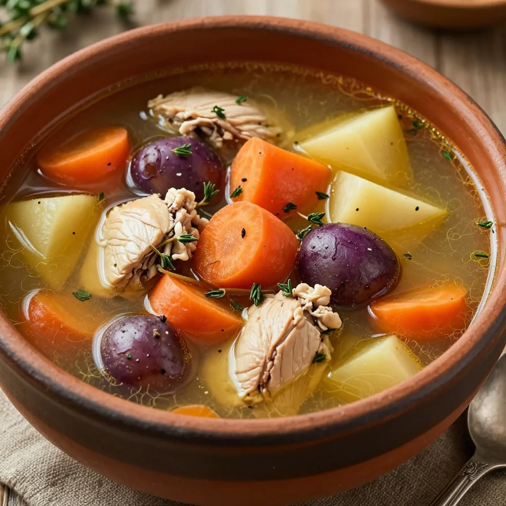 batch cooking friendly onepot chicken and root vegetable soup
