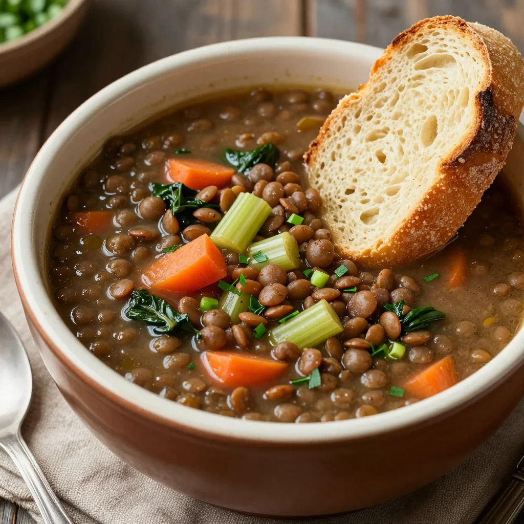MLK Day Slow Cooker Freezer Lentil Soup for Traditional Vibes