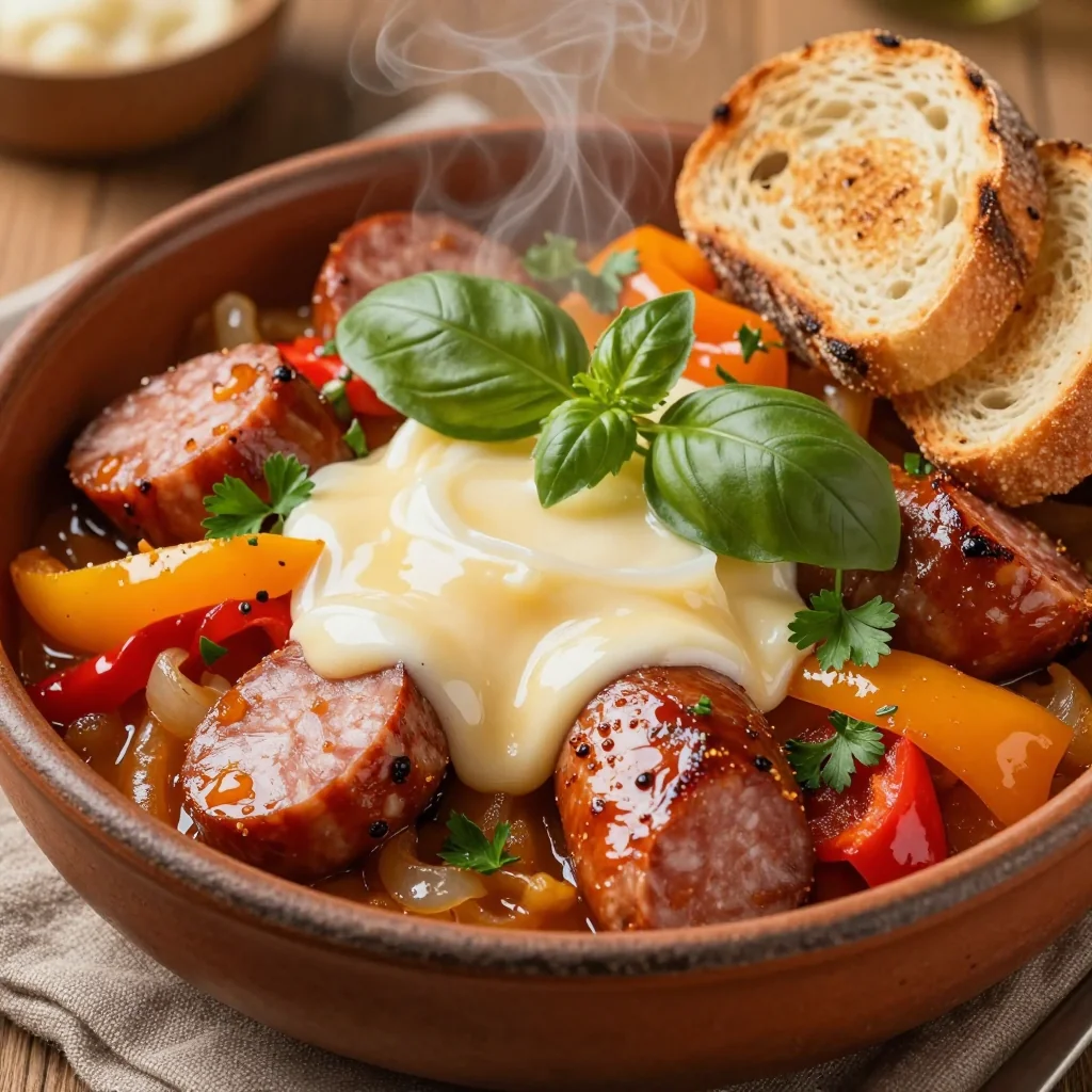 Slow Cooker Sausage and Peppers for Hearty January Dinners