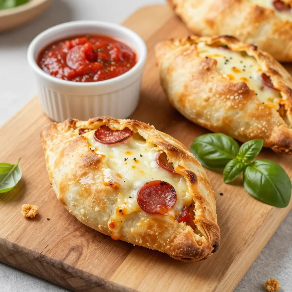 Kid-Friendly Mini Calzones with Pepperoni and Cheese