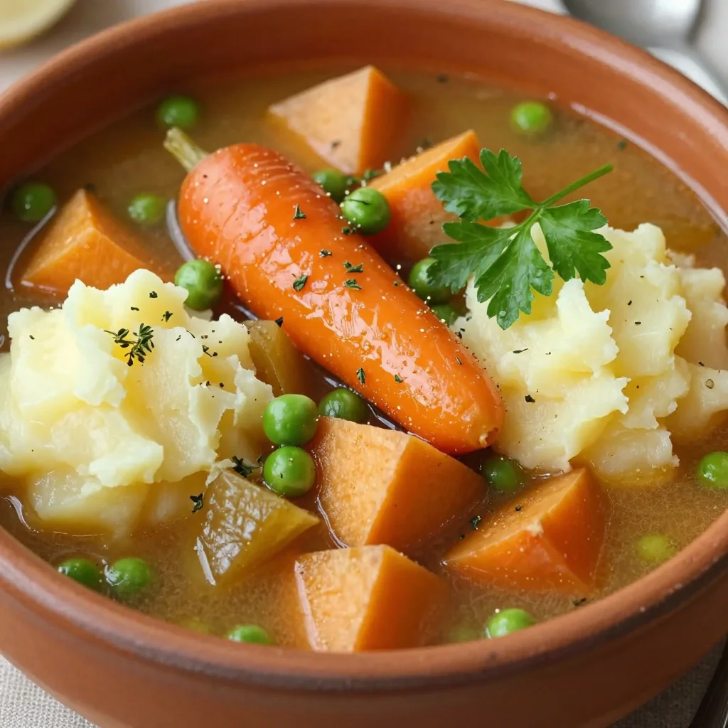 budgetfriendly slow cooker vegetable stew with sweet potatoes