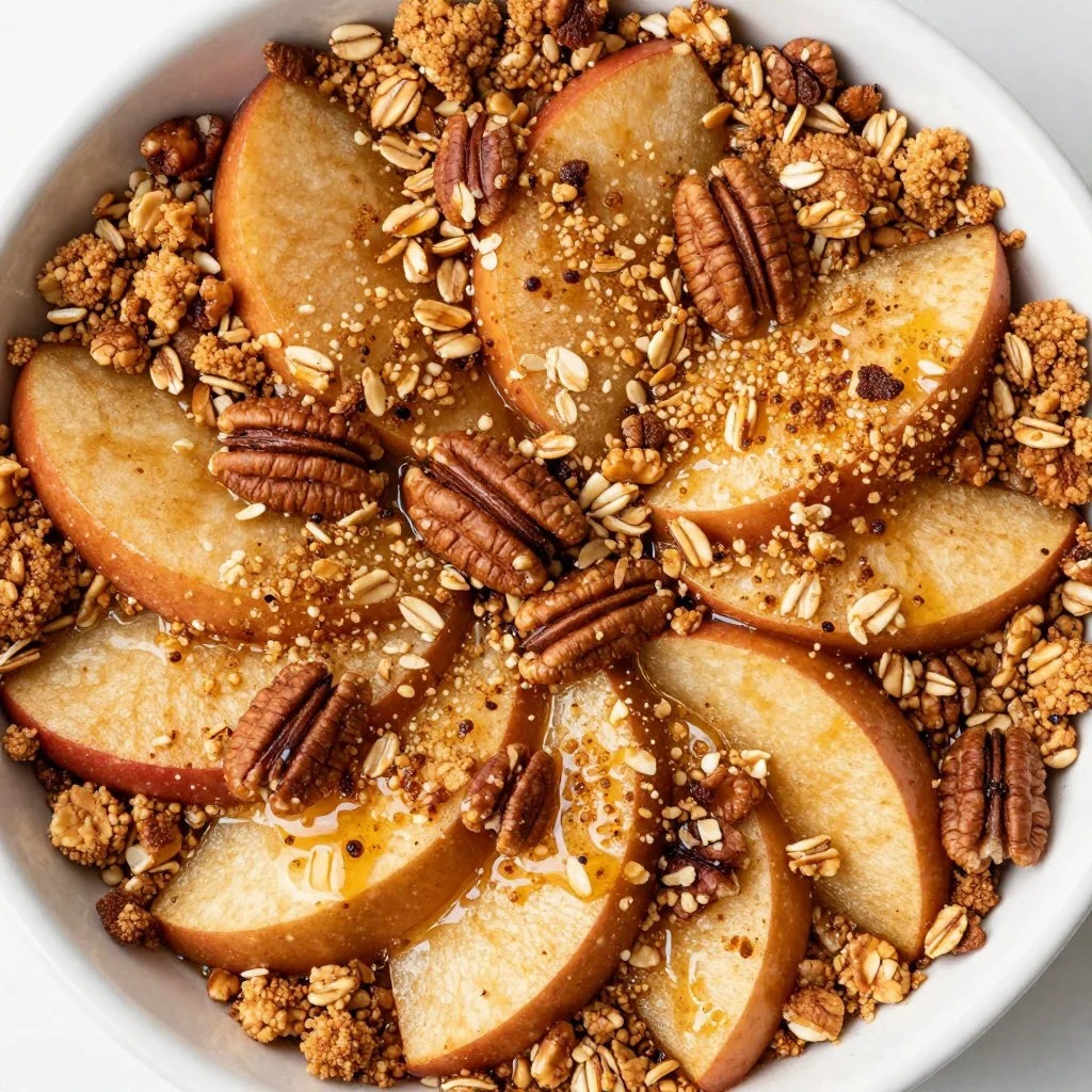 Baked Apple Crisp for a Warm Healthy Dessert Showstopper
