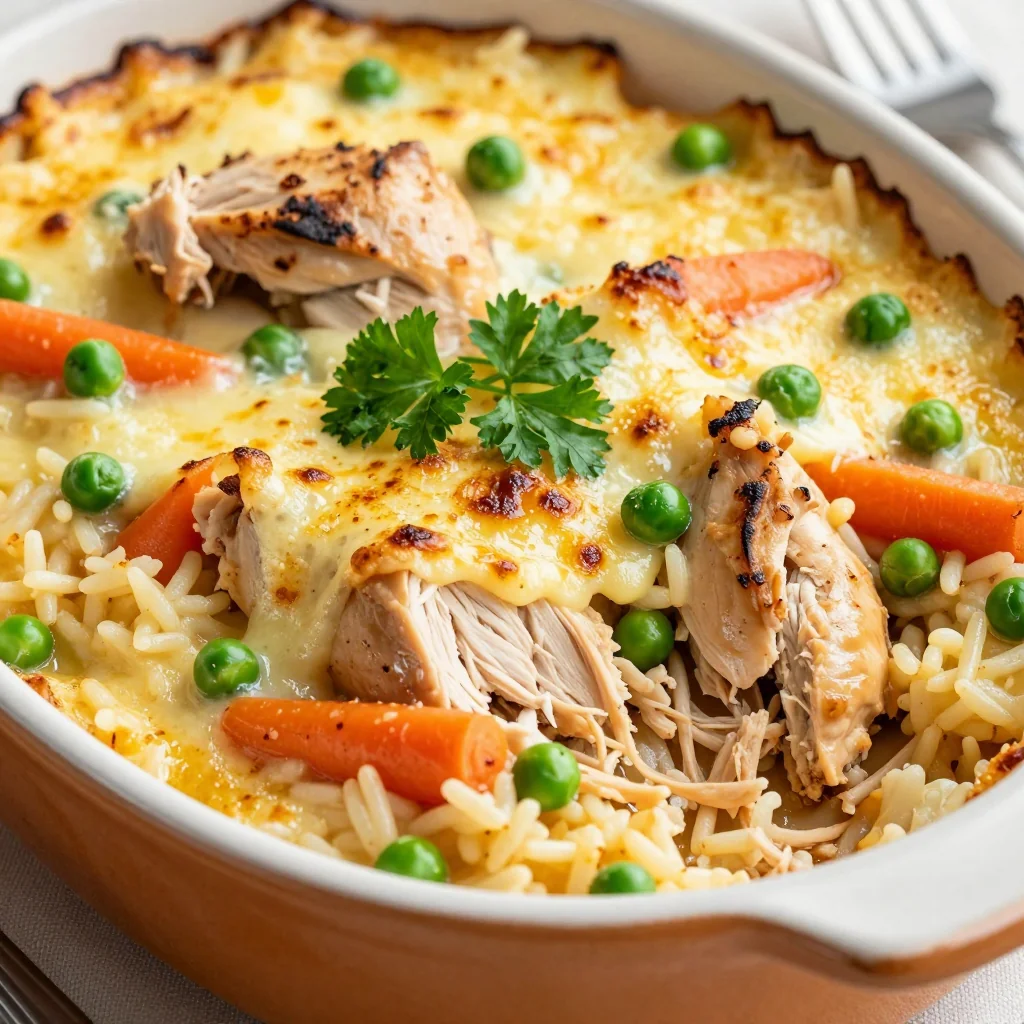 Winter Comfort Slow Cooker Chicken and Rice Casserole