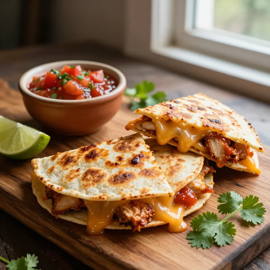 Chicken Quesadillas with Salsa
