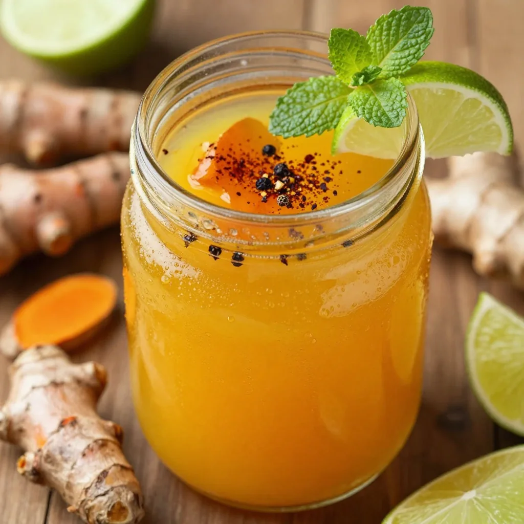 Spicy Turmeric Detox Elixir With Black Pepper
