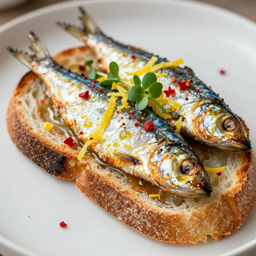 Pantry Sardines On Toast With Lemon And Chili Flakes Too