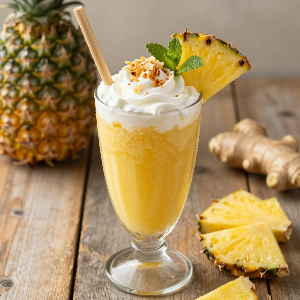 New Year's Day Pineapple and Ginger Smoothie