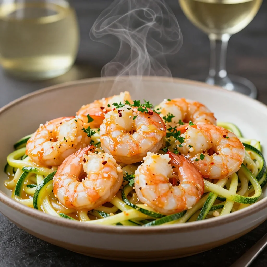 Easy Weeknight Shrimp Scampi with Zucchini Noodles